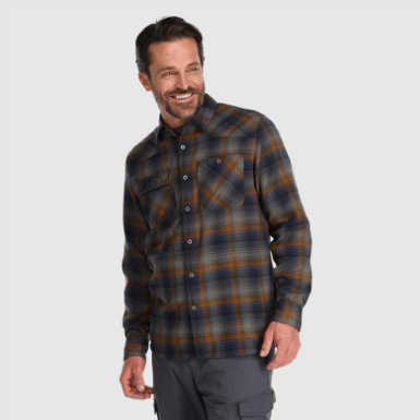 Buitenonderzoek | Heren Feedback Flanellen Overhemd Loden Plaid