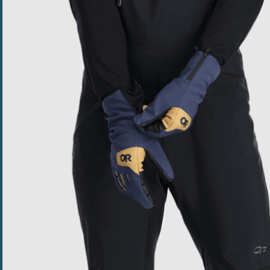 Buitenonderzoek | Marineblauwe Stormtracker Gore-tex® Infinium™ Sensorhandschoenen Voor Heren