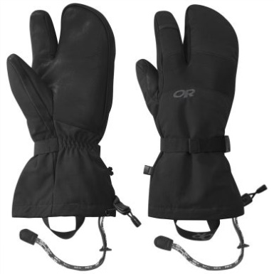 Buitenonderzoek | Heren Highcamp 3-vinger Handschoenen Zwart