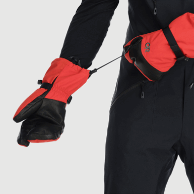 Buitenonderzoek | Heren Highcamp 3-vingerhandschoenen Cranberry