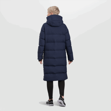 Buitenonderzoek | Coze Donsparka Voor Dames Marineblauw