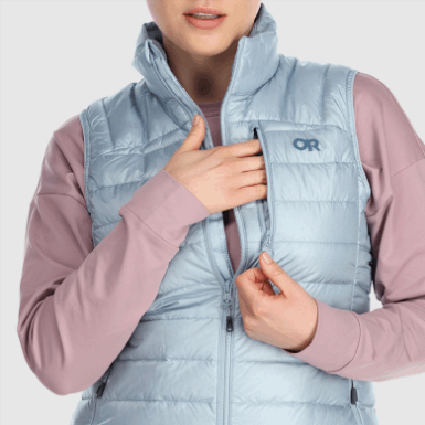 Buitenonderzoek | Dames Helium Dons Vest Arctic