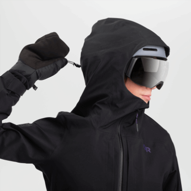 Buitenonderzoek | Dames Hardmetalen Jas Zwart