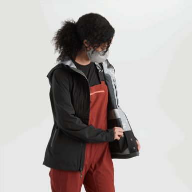 Buitenonderzoek | Dames Hardmetalen Jas Zwart