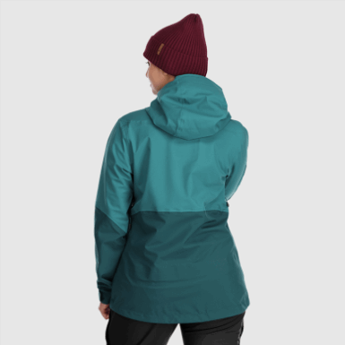 Buitenonderzoek | Hardmetalen Jas Voor Dames Deep Lake/treeline