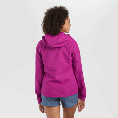 Buitenonderzoek | Dames Motief Ascentshell Jas Fuchsia