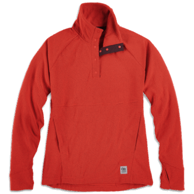 Buitenonderzoek | Dames Trailmix Snap Pullover Cranberry