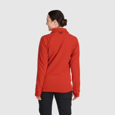 Buitenonderzoek | Dames Trailmix Snap Pullover Cranberry