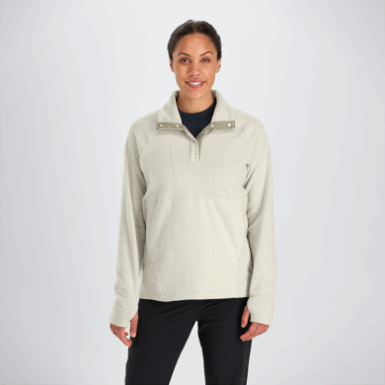 Buitenonderzoek | Dames Trailmix Snap Pullover Zand