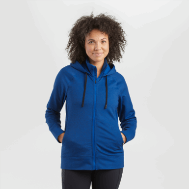 Buitenonderzoek | Emersion Fleece Hoodie Voor Dames Classic Blue Heather