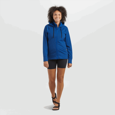 Buitenonderzoek | Emersion Fleece Hoodie Voor Dames Classic Blue Heather