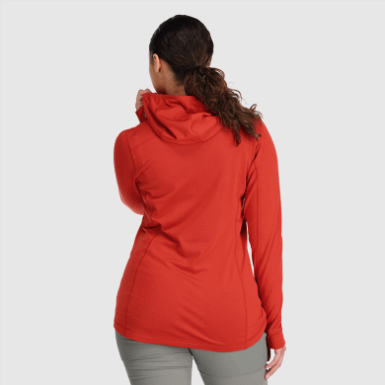 Buitenonderzoek | Vigor Dameshoodie Met Volledige Rits Plus Cranberry