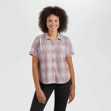 Buitenonderzoek | Astroman S/s Zonnehemd Moth Plaid Voor Dames