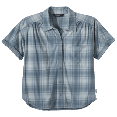 Buitenonderzoek | Dames Astroman S/s Sun Shirt Nimbus Geruit