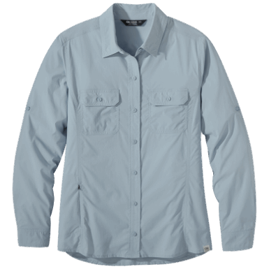 Buitenonderzoek | Dames Way Station Shirt Met Lange Mouwen Arctic