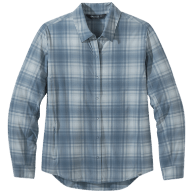 Buitenonderzoek | Dames Astroman L/s Sun Shirt Nimbus Geruit