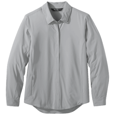 Buitenonderzoek | Dames Astroman L/s Zonnehemd Kiezelsteen