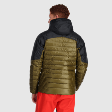 Buitenonderzoek | Heren Hoodie Met Heliumdons Loden/zwart