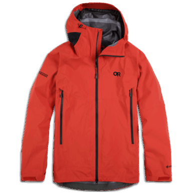 Buitenonderzoek | Aartsengel Gore-tex® Herenjack Cranberry/zwart