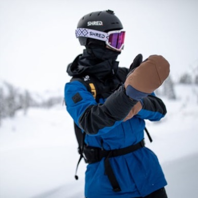 Buitenonderzoek | Hardmetalen Sensorwanten Marineblauw/zadel