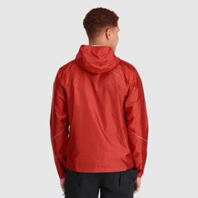Buitenonderzoek | Heren Helium Regenjack Cranberry
