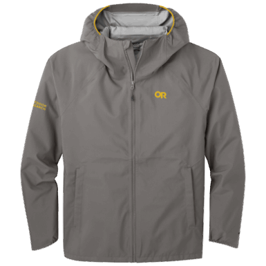 Buitenonderzoek | Heren Motief Ascentshell Jas Pewter