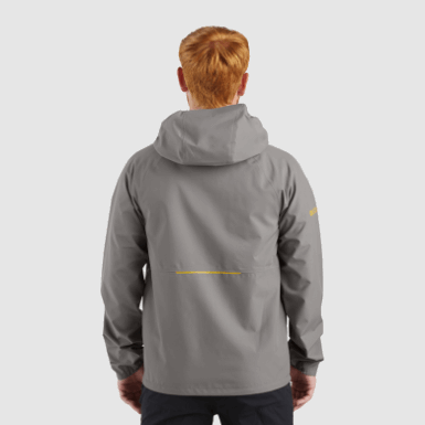 Buitenonderzoek | Heren Motief Ascentshell Jas Pewter