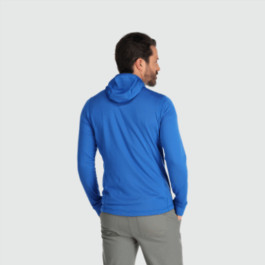 Buitenonderzoek | Vigor Herenhoodie Met Volledige Ritssluiting, Klassiek Blauw