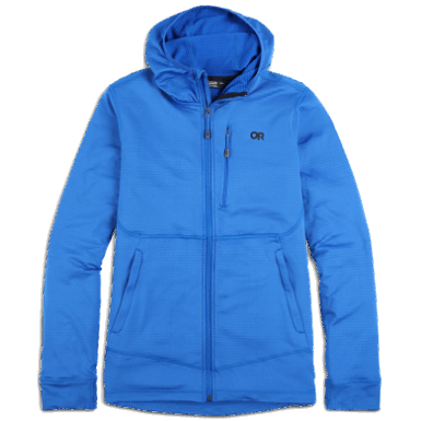 Buitenonderzoek | Vigor Herenhoodie Met Volledige Ritssluiting, Klassiek Blauw