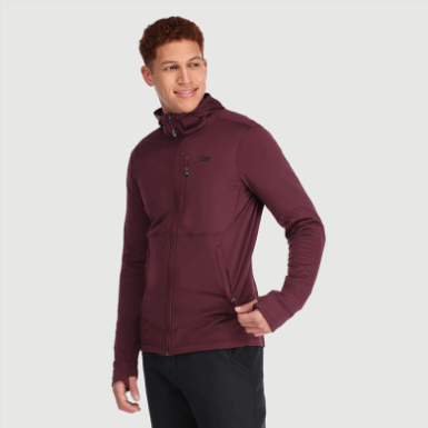 Buitenonderzoek | Vigor Herenhoodie Met Volledige Rits Kalamata