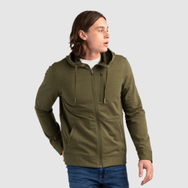Buitenonderzoek | Emersion Fleece Herenhoodie Loden Heather