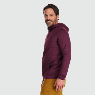 Buitenonderzoek | Heren Bariton Hoodie Met Volledige Rits Kalamata Heather