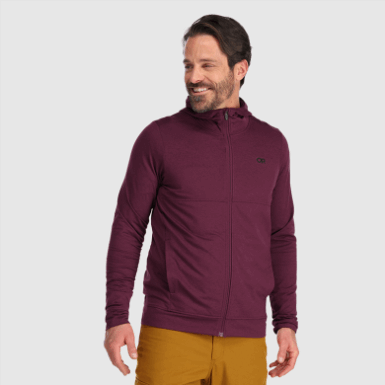 Buitenonderzoek | Heren Bariton Hoodie Met Volledige Rits Kalamata Heather