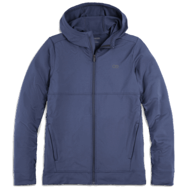 Buitenonderzoek | Heren Bariton Hoodie Met Volledige Rits Marineblauw
