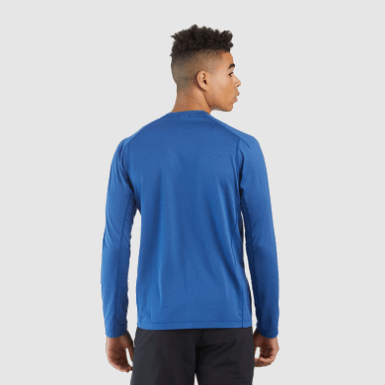 Buitenonderzoek | Argon L/s T-shirt Voor Heren Klassiek Blauw