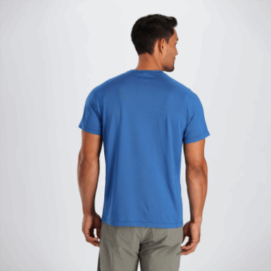 Buitenonderzoek | Heren Argon S/s T-shirt Klassiek Blauw