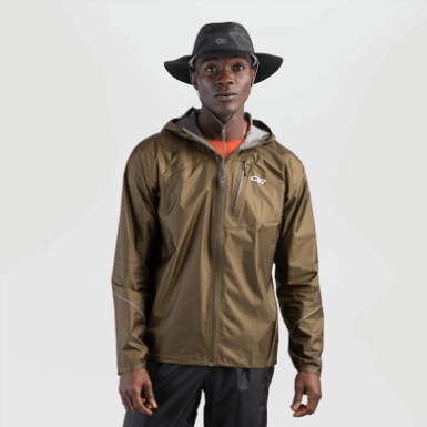 Buitenonderzoek | Helium Regen Hoed Met Volledige Rand Zwart