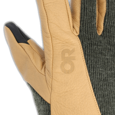 Buitenonderzoek | Merino Werkhandschoenen Naturel/loden