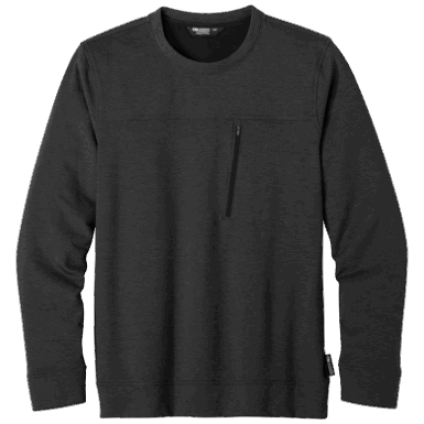 Buitenonderzoek | Heren Emersion Fleece Crew Black Heather