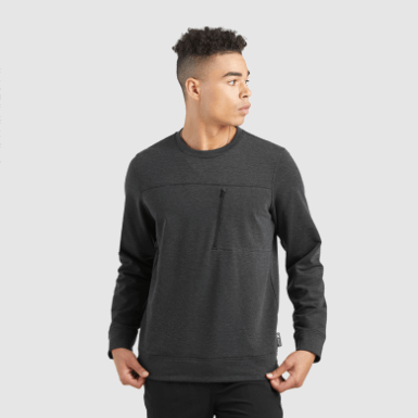 Buitenonderzoek | Heren Emersion Fleece Crew Black Heather