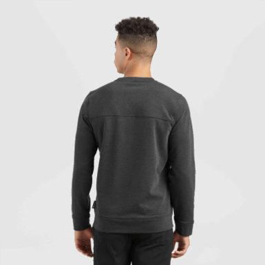 Buitenonderzoek | Heren Emersion Fleece Crew Black Heather