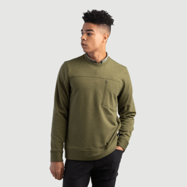 Buitenonderzoek | Emersion Fleece Crew Loden Heather Heren
