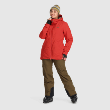 Buitenonderzoek | Dames Snowcrew Jack Cranberry