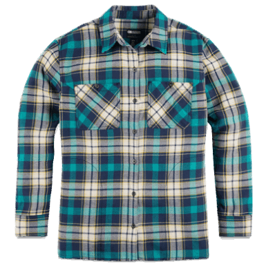 Buitenonderzoek | Feedback Flanellen Overhemd Voor Dames Deep Lake Plaid