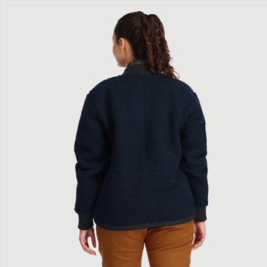 Buitenonderzoek | Dames Juneau Sherpa Fleece Jack Marineblauw