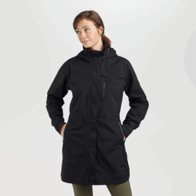Buitenonderzoek | Aspire Trenchcoat Zwart Voor Dames