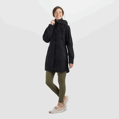 Buitenonderzoek | Aspire Trenchcoat Zwart Voor Dames