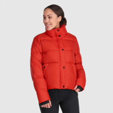 Buitenonderzoek | Dames Coldfront Donsjack Cranberry