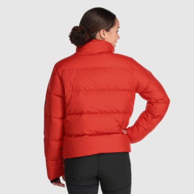 Buitenonderzoek | Dames Coldfront Donsjack Cranberry