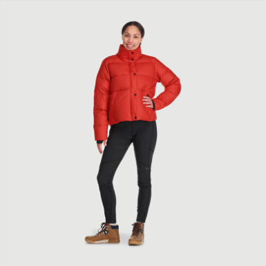 Buitenonderzoek | Dames Coldfront Donsjack Cranberry